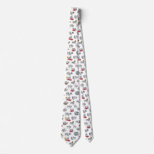 Funny cats, milk and magic. tie