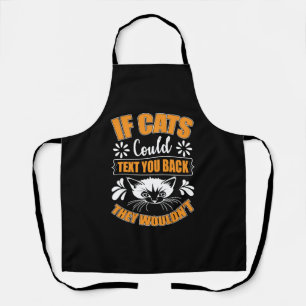 Funny Cats Owner Cat Funny Designs Apron