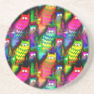 Funny Cats Pattern-54578 Coaster