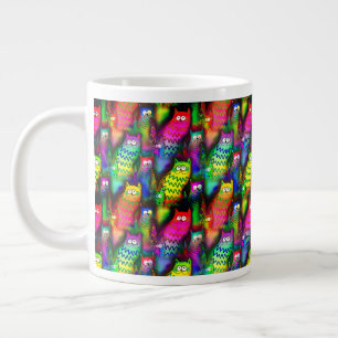 Funny Cats Pattern-54578 Large Coffee Mug