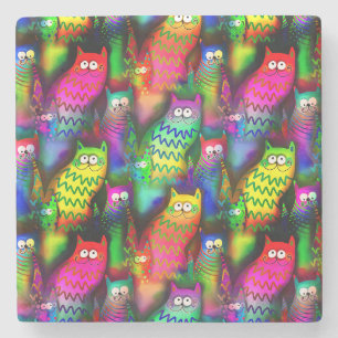 Funny Cats Pattern-54578 Stone Coaster