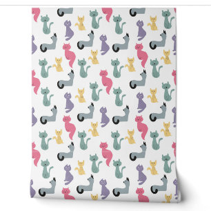 funny cats pattern wallpaper