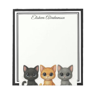 Funny Cats Peeking Note Pad