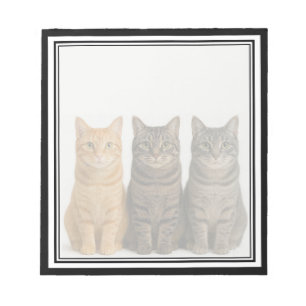 Funny Cats Peeking Note Pad