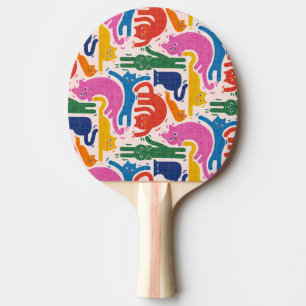Funny cats ping pong paddle