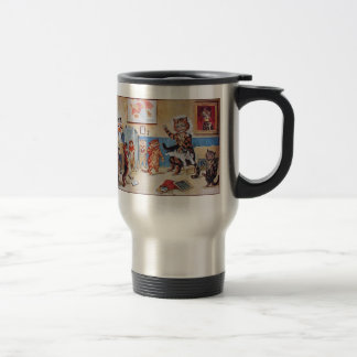 Funny Cats:  The Naughty Puss by Louis Wa Travel Mug