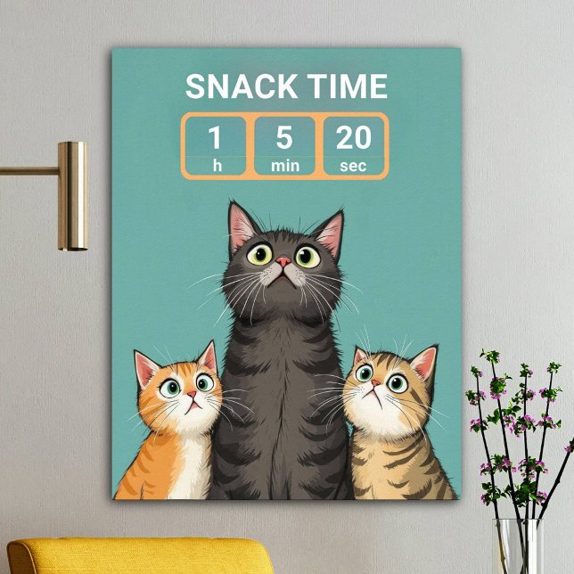 Funny Cats Waiting For Snack Time Poster (Creator Uploaded)