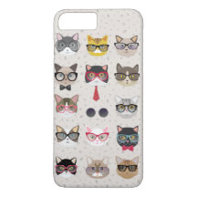 Funny Cats with Glasses iPhone 7 Plus Case
