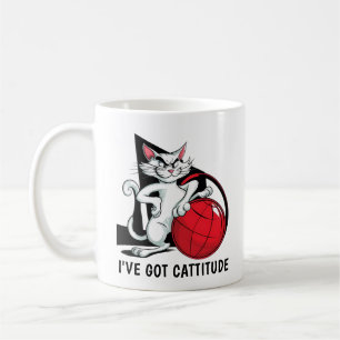Funny Cattitude Cat Coffee Mug