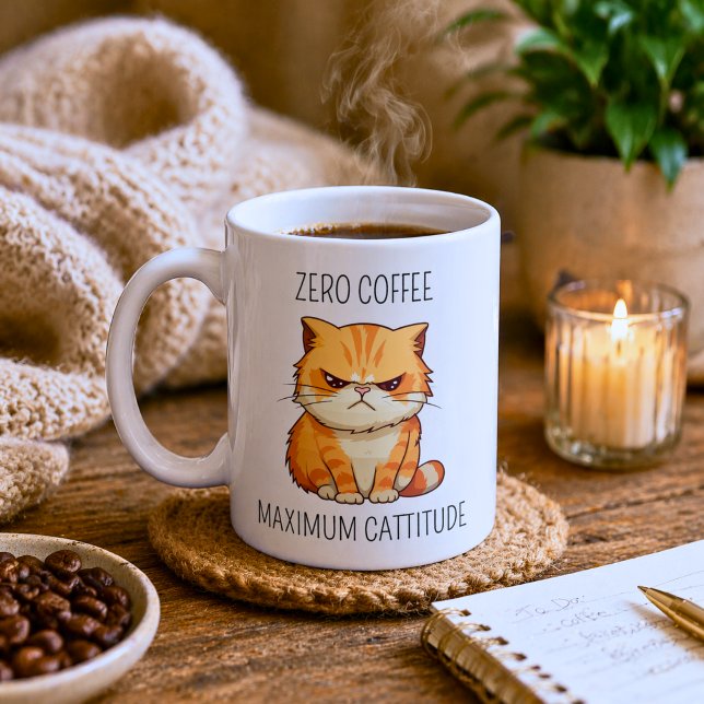 Funny Cattitude Coffee Mug (Creator Uploaded)