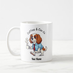 Funny Cavalier King Charles Business Suit Coffee Coffee Mug