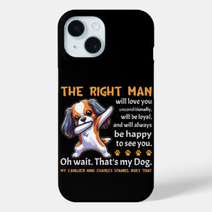 Funny Cavalier King Charles Spaniel Dog iPhone 15 Case