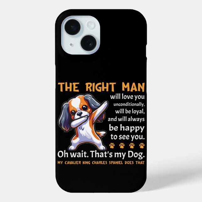 Funny Cavalier King Charles Spaniel Dog Case-Mate iPhone Case (Back)