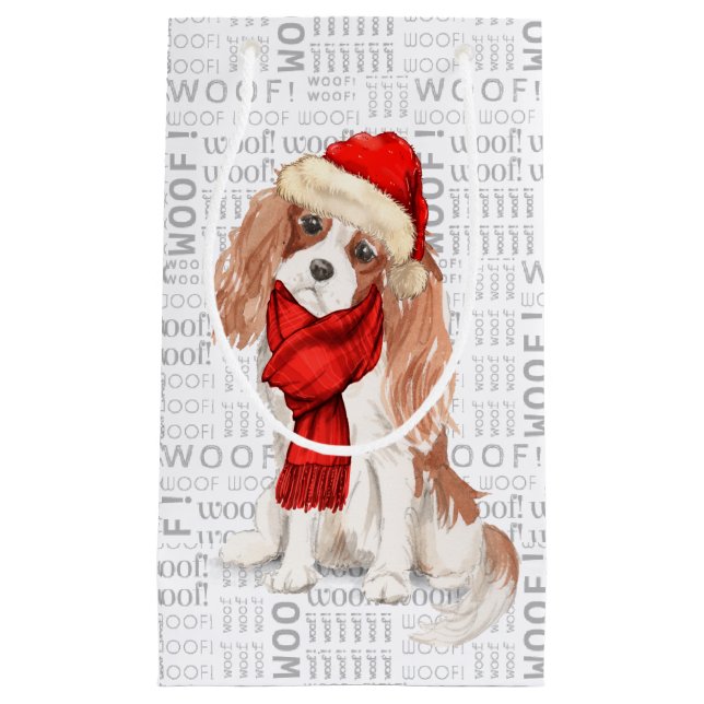 Funny Cavalier King Charles Spaniel Small Gift Bag (Front)