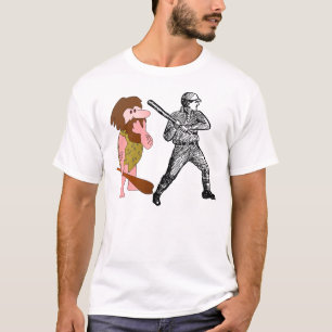 Funny Caveman baseball T-shirts