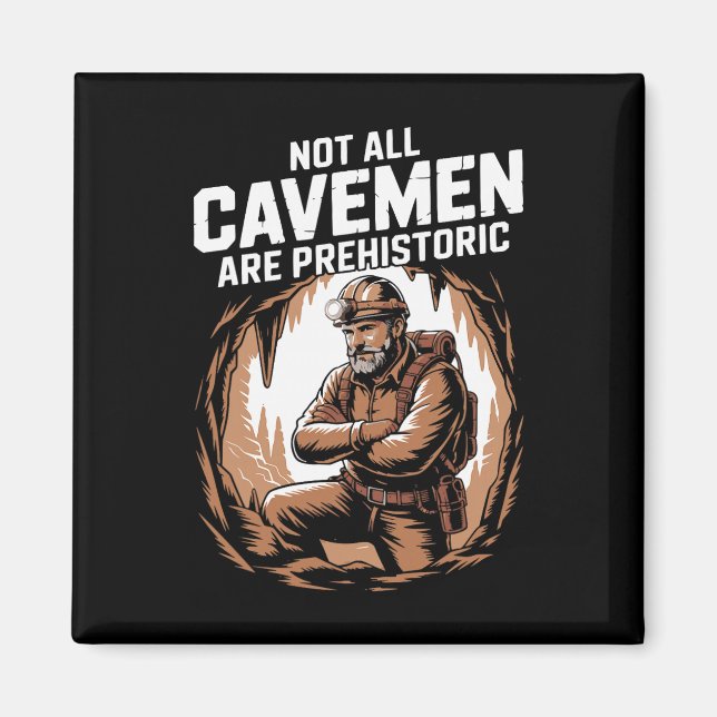 Funny Caving Spelunking Potholing Climbing Rescue  Magnet (Front)