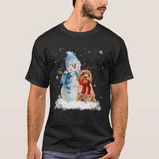 Funny Cavoodle Christmas Snowman Christmas Pajama T-Shirt