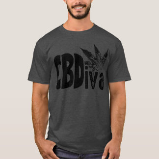 Funny CB Diva Gift CBD Cannabidiol Plant Lover T-Shirt