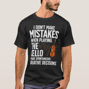 Funny Cello Art For Men Women Cello Player Music L T-Shirt