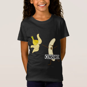 Funny Censored Banana Strip For Cute Peel Boy And T-Shirt
