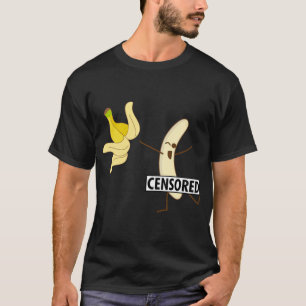 Funny Censored Banana Strip For Cute Peel Boy And T-Shirt