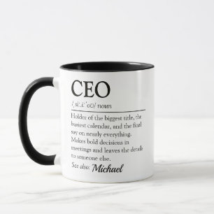 Funny CEO Dictionary Definition Mug