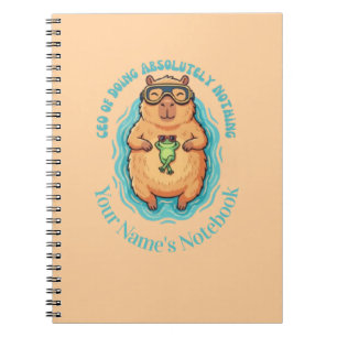 Funny CEO of Doing Nothing Capybara Frog Notebook