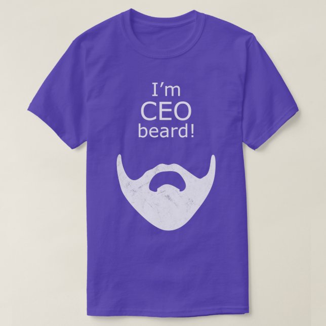 Funny CEO with Beard TShirt (Design Front)