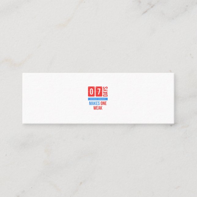 Funny ceramics hobby quote mini business card (Front)