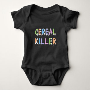 Funny Cereal Killer Pun Baby Bodysuit
