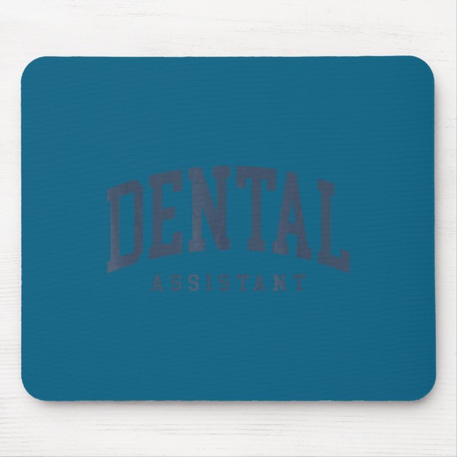 Funny Certified Dental Assistant Hygienist Design Mouse Mat (Front)
