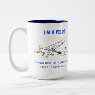 Funny Cessna Pilot Mug