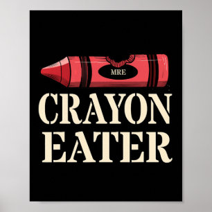 Funny Chalk Eater Grunt Squad Military Soldier Jar Poster