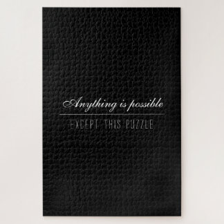 Funny Challenging Black Solid Colour for Adults Jigsaw Puzzle