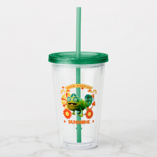 Funny Chameleon Good Morning Sunshine Acrylic Tumbler
