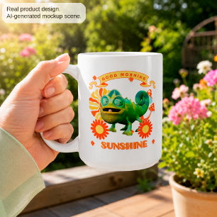 Funny Chameleon Good Morning Sunshine Coffee Mug