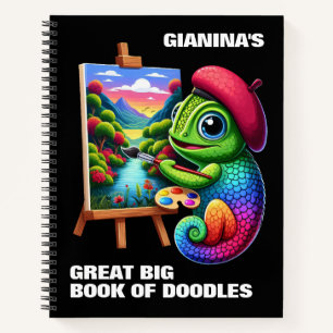 Funny Chameleons Understand Colour Theory Notebook
