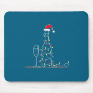 Funny Champagne Christmas Graphics Lights Lover Dr Mouse Mat