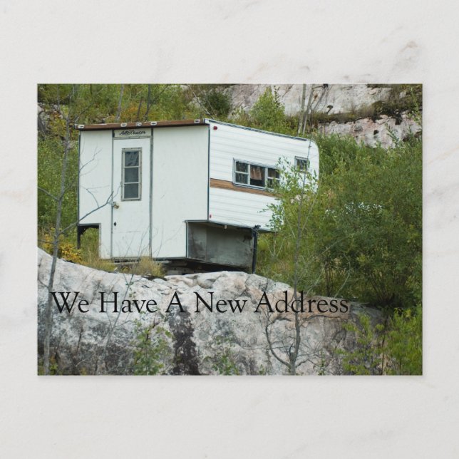 Funny Change of Address Card - Long Lost Camper (Front)