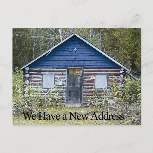 Funny Change of Address Card - Place in the Woods (Front)