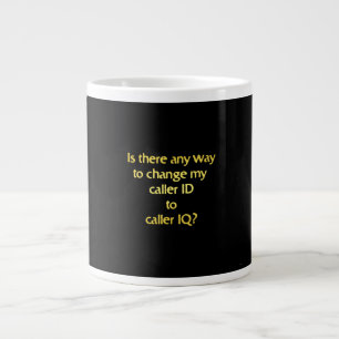Funny Changing ID to IQ Joke Large Coffee Mug