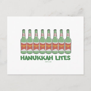 FUNNY CHANUKAH HANUKKAH LITES GIFTS HOLIDAY POSTCARD