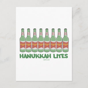 FUNNY CHANUKAH HANUKKAH LITES GIFTS HOLIDAY POSTCARD