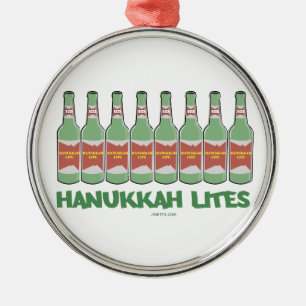 FUNNY  CHANUKAH HANUKKAH LITES GIFTS METAL TREE DECORATION
