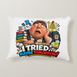 Funny Characters Back to School Balloon Decorative Cushion
