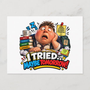 Funny Characters Back to School Balloon Invitation Postcard