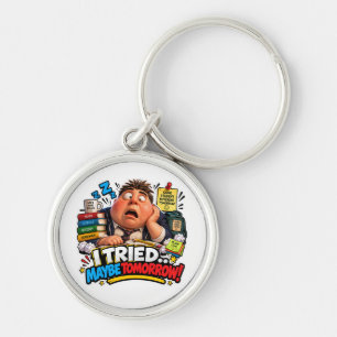 Funny Characters Back to School Balloon Key Ring