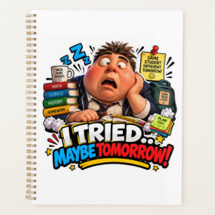 Funny Characters Back to School Balloon Planner