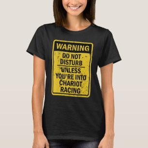 Funny Chariot Racing Sport Themed Birthday Party T-Shirt