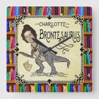 Funny Charlotte Bronte Saurus Dinosaur Book Reader